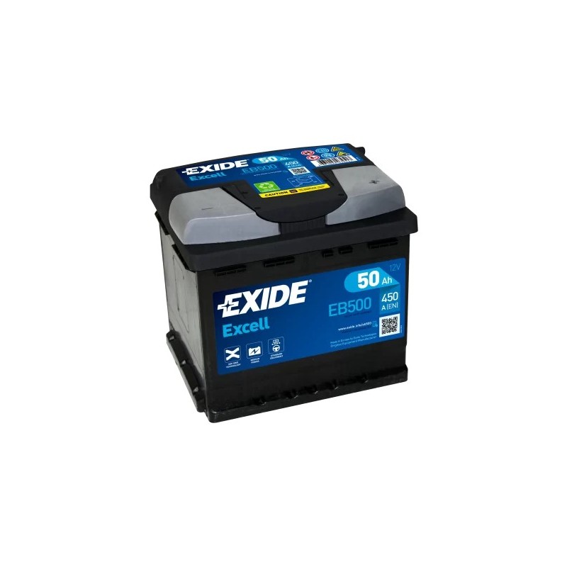 50AH EXIDE EXCELL EB500 450A