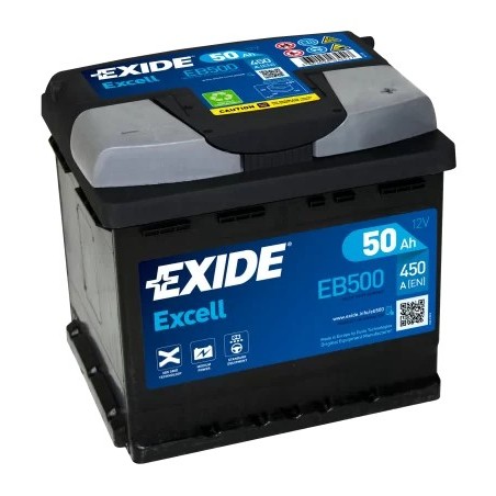 50AH EXIDE EXCELL EB500 450A