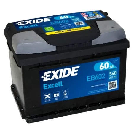 60AH EXIDE EXCELL EB602 540A
