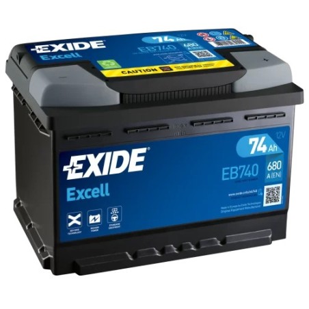 74AH EXIDE EXCELL EB740 680A