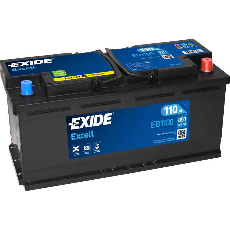 110AH EXIDE EXCELL EB1100 850A