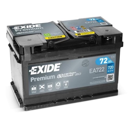 72AH EXIDE PREMIUM EA722 720A