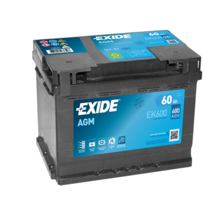 60AH EXIDE EK600 680A AGM