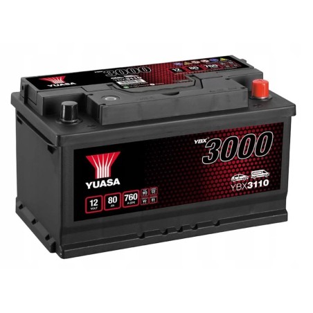 80AH YUASA SMF YBX3110 760A